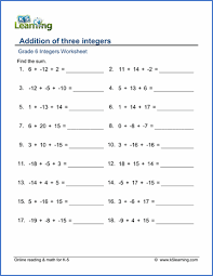 Image Result For Bodmas Worksheets Grade 4 Integers Worksheet Adding Integers Worksheet Math Worksheets