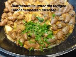 Geflugel Hahnchenherzen Pikant Gebraten Rezept Rezept Rezepte Braten Rezepte Hahnchen