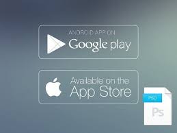 Apple App Store And Google Buttons Business Card Logo App App Store