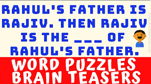 Maybe you would like to learn more about one of these? Word Puzzles Brain Teasers Youtube