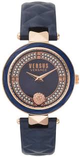 Versus By Versace Versus Women Blue Strap Watch 18mm Relogios De Luxo Acessorios Relogios