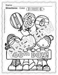 These coloring pages will help them understand the meaning behind each. 100th Day Of School School Coloring Pages 100 Days Of School Coloring Pages