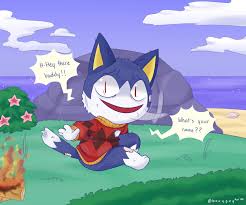 Im So Happy Rovers Back I Like To Imagine He Was Sketchy Place Animal Crossing Fan Art Animal Crossing Funny Animal Crossing Memes