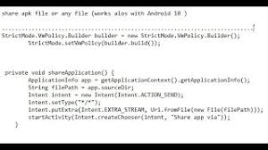 Easily upload your apk files, share it and earn money. 100 Works For Android 10 Share Apk File Programmatically Youtube