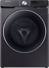 If you tend to slam the door shut, you could cause cracks or other damage to the door or the fitting on the machine. Samsung 4 5 Cu Ft High Efficiency Stackable Smart Front Load Washer With Steam And Super Speed Black Stainless Steel Wf45r6300av Us Best Buy