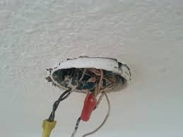 Ceiling light junction box and ceilings are full of wiring circuits. Loose Electrical Box For Ceiling Light Home Improvement Stack Exchange