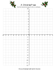 The Co Ordinate Geometry Activity Math Worksheet From The Christmas Math Worksheets Page At Math Christmas Math Worksheets Math Worksheets Geometry Activities
