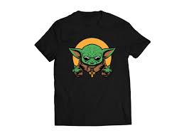 Baby Yoda Mean Face Tshirt Design