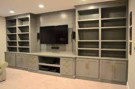 Built in entertainment center basement wall colors. Building An Entertainment Center Dreaming Of A Finished Basement