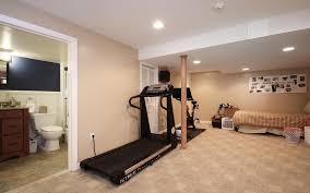 Basement Guestbedroom Treadmill Bed Bathroom Downstairs Guest Bedroom Bathroom Downstairs