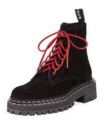 Proenza Schouler Suede Lace Up Combat Boots Lace Up Combat Boots Suede Combat Boots Womens Combat Boots