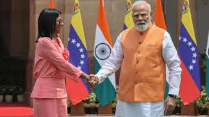 Gobierno de India tras encuentro de Modi con Delcy Rodríguez dice que ve una "oportunidad" en las reservas petroleras de Venezuela