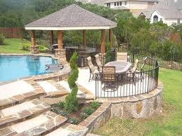 Vardar valley boxwood and otto luyken laurel are used to add some height and evergreen foliage to the planting. Pool Landscape Designs Pictures Of San Antonio Backyards Texas Pools Patios