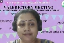 Valedictory Meeting for 3rd Batch Students of Language Proficiency & Skill  Development at KIIT School of Languages