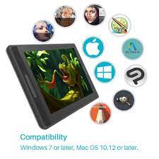 Huion Kamvas Pro 12 Gt 116 Cifrovoj Planshet Bez Batarei Ruchka Displej Chertezh Planshet Monitor S Funkciej Naklona Ag Steklo Sensornaya Panel In Cifrovo