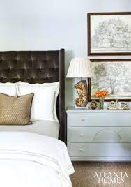 The Custom Headboard Is By Amy Morris Interiors Neutral Master Bedroom Master Bedrooms Decor Home Bedroom