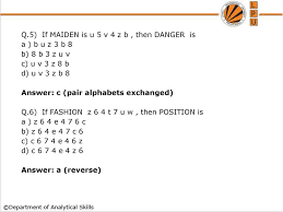 In the english alphabet, find the position of s from right. Coding Decoding Practice Questions Ppt Download