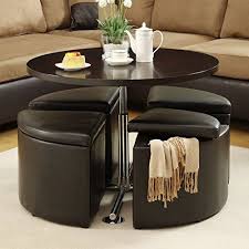 Robot Check Dining Table With Storage Coffee Table With Stools Adjustable Height Coffee Table