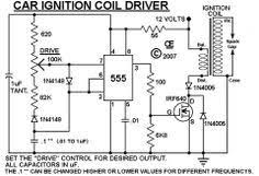Hv Ignition Coil Driver Using 555 Circuit Diagram Ignition Coil Tesla Coil
