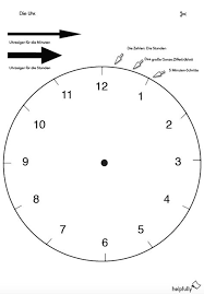 Nette tiermotive, lustige comicfiguren oder schöne blumen, zum beispiel eignen sich schneemann bilder zum ausdrucken besonders gut. Papiervorlage Uhr Lerne Die Uhrzeiten 1 Vorlagen