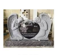 Factory Price Western Style Black Granite Tombstone