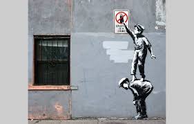 As his crew fled from. Banksy Visionary Or Vandal