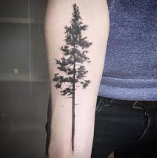 Black Ink Tree Tattoo On Man Right Forearm Tree Tattoo Forearm Forearm Tattoos Tree Tattoo Men