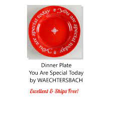 Two Dinner Plates you Are Special Today by WAECHTERSBACH - Etsy