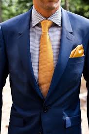 Men's necktie from the metropolitan museum of art. Blue Suit And Gold Tie Dapper Blue Suit Men Wedding Suits Men Gingham Dress Shirt