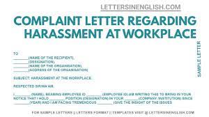 Letter For Harassment At Work - Sample Letter For Harassment At Work |  Letters In English - Youtube