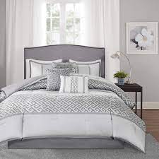 Comforter and shams are machine washable in appropriately sized machine to avoid damage. Amazon Com Madison Park Luxury Comforter Set Traditional Jacquard Design All Season Down Alternative Bedding Matching Bedskirt Decorative Pillows Cal King 104 X92 Bennett Geometric Grey 7 Piece Home Kitchen