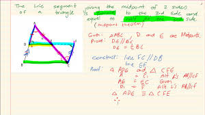 Objectives are in black and ixl math skills are in dark green. Grade 10 Euclidean Geometry Midpoint Theorem Examinable Youtube