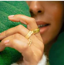 Daisy London SHRIMPS BELT RING18CT GOLD PLATE NEW Jewelry