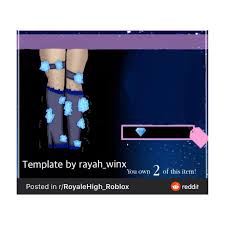 Ice Cavern Crystal Boots Template By Rayah Winx Royalehigh Roblox