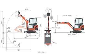 1 5 Ton Mini Excavator Plant Tool Access And Self Drive