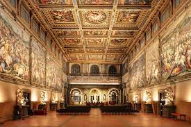 The grand, looming hall that you now see today was the work of vasari, under the rule of cosimo i, who moved to the palazzo in 1540 and transformed the salone dei cinquecento. Florence 2020 On Twitter Florence 2020 International Nursing History Conference Starts In The Fantastic Salone Dei Cinquecento In The Palazzo Vecchio In The Centre Of Florence What A Great Way To