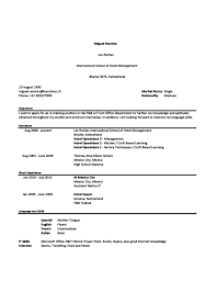This downloadable student resume template in word format will allow you to create a perfect resume, very important when searching for your first job or internship. International Student Resume And Cv Examples Free Download
