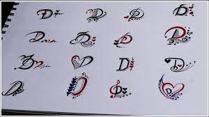 04 fiber short hair colors; E4 How To Make Several Types Of D Letter Tattoo Designs News Toi Haerere Hoahoa Hangarau