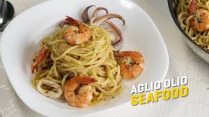 Resepi Spaghetti Aglio Olio Seafood Seismik Makan Youtube
