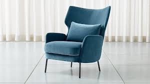 Alex Navy Blue Velvet Accent Chair Reviews Crate And Barrel Blue Velvet Chairs Accent Chairs Blue Velvet Accent Chair