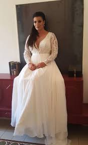 Great savings & free delivery / collection on many items. 40 Plus Size Wedding Dresses V Neck Ideas 28 Wedding Gowns With Sleeves Boho Wedding Gown Plus Wedding Dresses