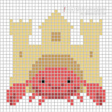 Kreuzstich zählmuster gratis / weihkorbdecken zahlvorlage weihkorbdecken themen weihnachten. Pixelmuster Krabbe Vor Sandburg 35x35 Premium Kostenlose Anleitungen Ribbelmonster