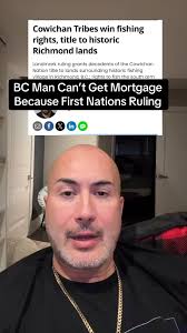 A BC man, in Richmond, who has owned his property for nearly 51 years, can  no longer renew his mortgage, because the judge declared that the land now  belongs to the First