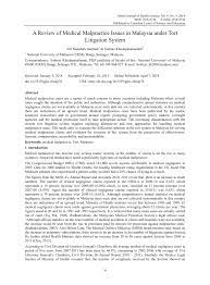 The federal court, the apex court in malaysia, on 29/12/06 in its judgment in the case of foo fio na v dr. Pdf A Review Of Medical Malpractice Issues In Malaysia Under Tort Litigation System