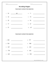 Some of the worksheets displayed are round 2 digit numbers to the nearest 10, grade 3 rounding work, practice rounding to the nearest 10, rounding numbers to the nearest tens place packet, rounding to the nearest. Round Each Number To The Nearest Ten Worksheet