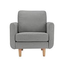 Buy Habitat Remi Fabric Armchair In A Box Light Grey Armchairs And Chairs Argos Fabric Armchairs Armchair Grey Armchair
