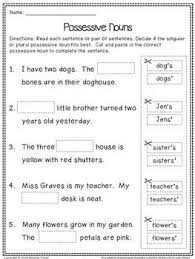 Students are asked to show possession by adding an apostrophe and s after the nouns in simple sentences. Pin On Teaching
