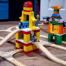 Build Better Wooden Train Layouts In 2020 Lego Duplo Train Wooden Train Track Wooden Train