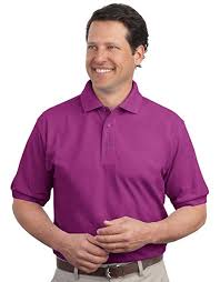 Port Authority Mens Silk Touch Polo Shirt Deep Berry