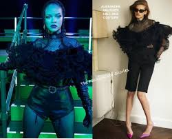 As deputy creative director of fenty,. Instagram Style Rihanna In Alexandre Vauthier Couture To Promote The Savage X Fenty Show